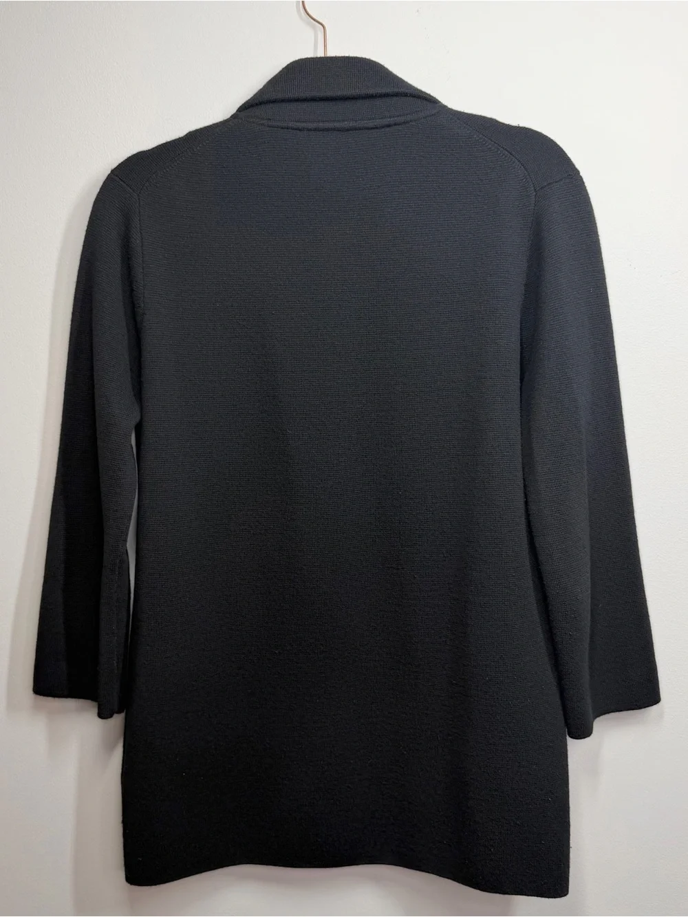 J.Crew Black Sophie Open-Front Sweater-Blazer, Size XS, Preppy, Minimalist